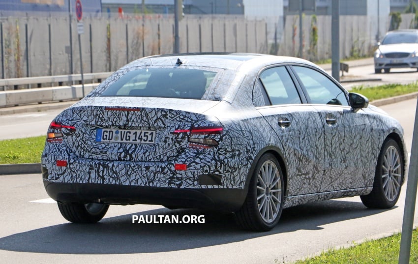 SPIED: Mercedes-Benz A-Class sedan spotted testing 706199