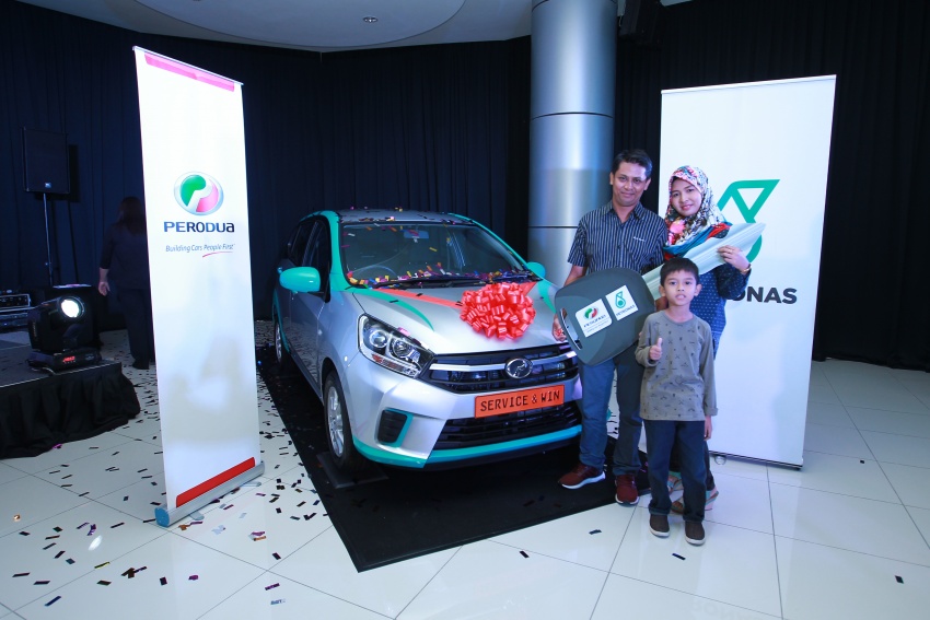Perodua Service and Win contest winner awarded an Axia; carmaker expects 2.05 mil service intakes in 2017 708280