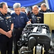 Proton hands over a brand-new Persona, engine and transmission to PDRM for research, training purposes