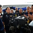 Proton hands over a brand-new Persona, engine and transmission to PDRM for research, training purposes
