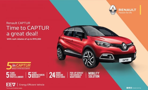 Renault Captur receives 5inCaptur aftersales package – five-year/100,000 km free service and maintenance
