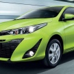 Toyota Yaris diberi facelift di Thailand – rupa lebih menyerupai model sedan, banyak ciri keselamatan