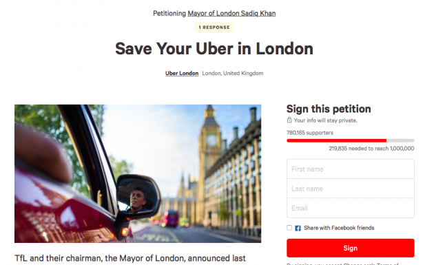 Uber lodges court appeal over London license loss