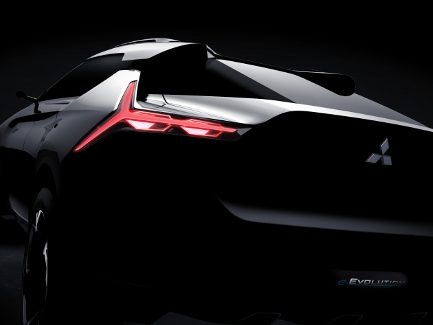 Mitsubishi e-Evolution Concept teased ahead of Tokyo debut – nameplate returns on performance hybrid SUV
