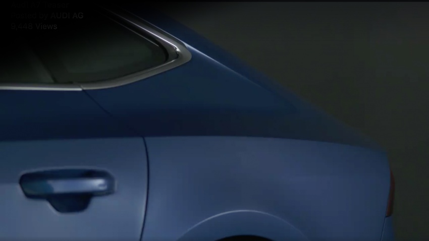2018 Audi A7 Sportback teased, debuts on October 19 725383
