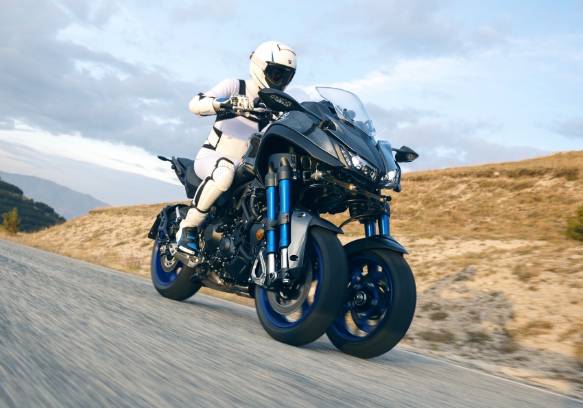 2018 Yamaha Niken Leaning Multi-Wheeler (LMW) revealed – three wheels, double forks and it leans 728656