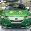 BYD e6 electric vehicle shown at IGEM 2017 – 121 hp, 450 Nm, 400 km range, available for fleet buyers only