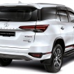 Toyota Fortuner updated, now on sale – new 2.4 VRZ 4×2 and 4×4 from RM186k, standard rear disc brakes