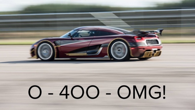 Koenigsegg Agera beats Bugatti’s 0-400-0 km/h time?