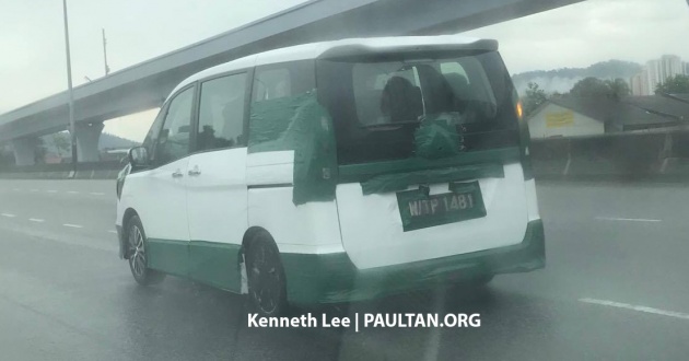 SPIED: 2018 Nissan Serena seen testing in Malaysia