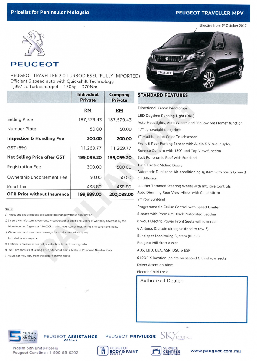 Peugeot Traveller MPV now in Malaysia – RM199,888 728938