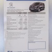Peugeot Traveller kini di Malaysia – harga RM199,888