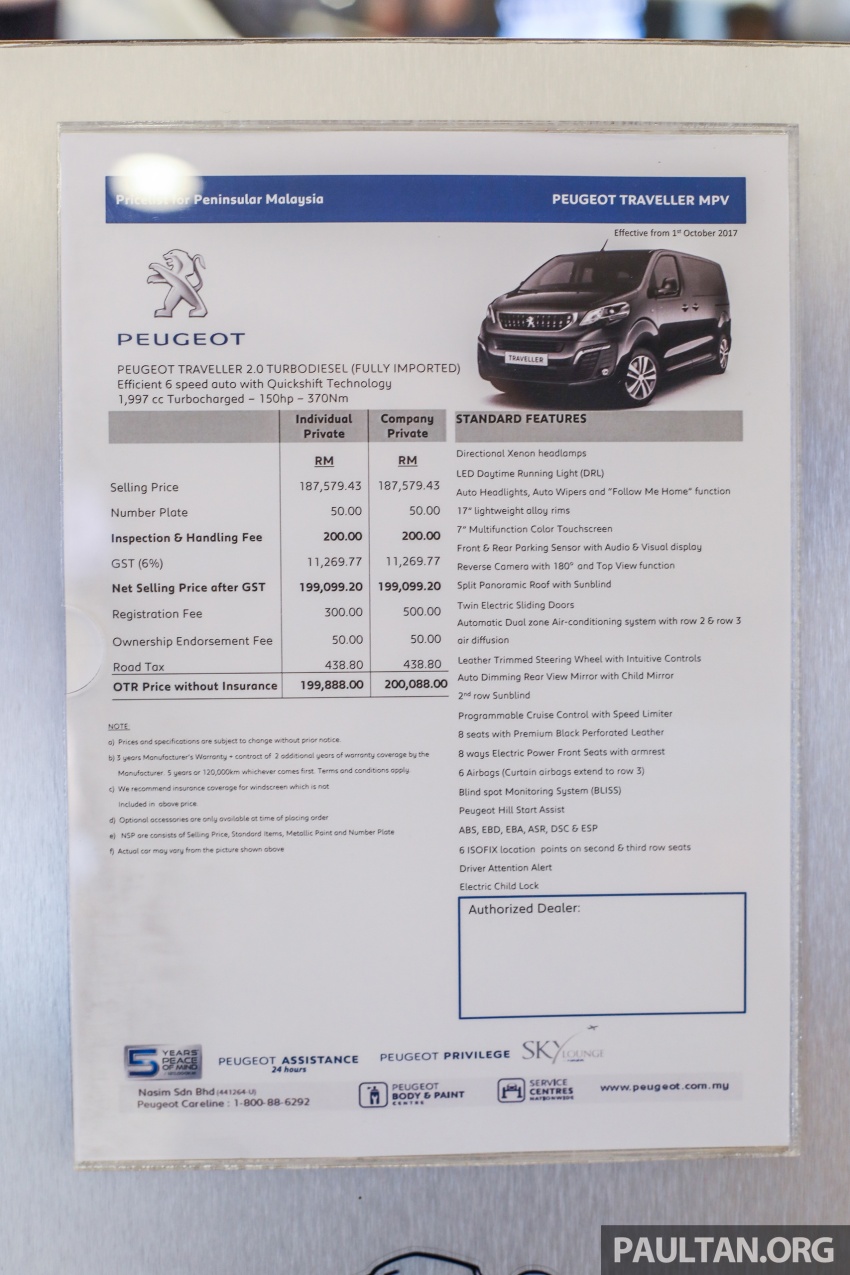 Peugeot Traveller kini di Malaysia – harga RM199,888 729131