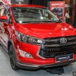 Toyota Innova 2.0X – model tertinggi dengan tempat duduk kapten, lampu utama LED, harga rasmi RM133k