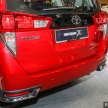 Toyota Innova 2.0X – model tertinggi dengan tempat duduk kapten, lampu utama LED, harga rasmi RM133k