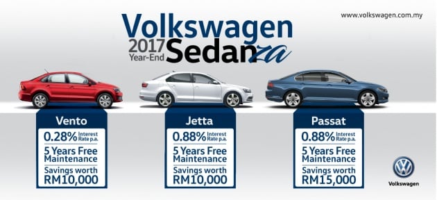 VW ‘Sedanza’ campaign – up to RM15k off, from 0.28%