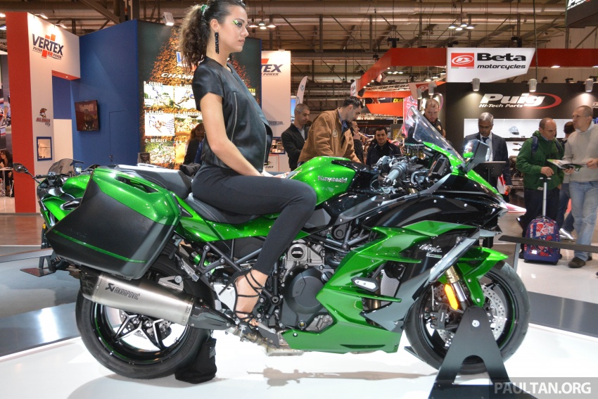 2017 EICMA: Kawasaki H2 SX – 200 PS supercharged sports-touring from the green machine 738677