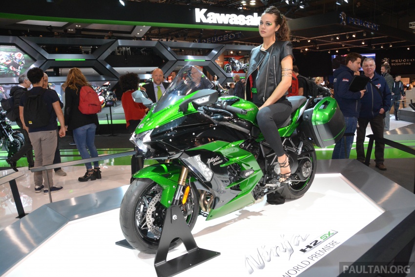 2017 EICMA: Kawasaki H2 SX – 200 PS supercharged sports-touring from the green machine 738669