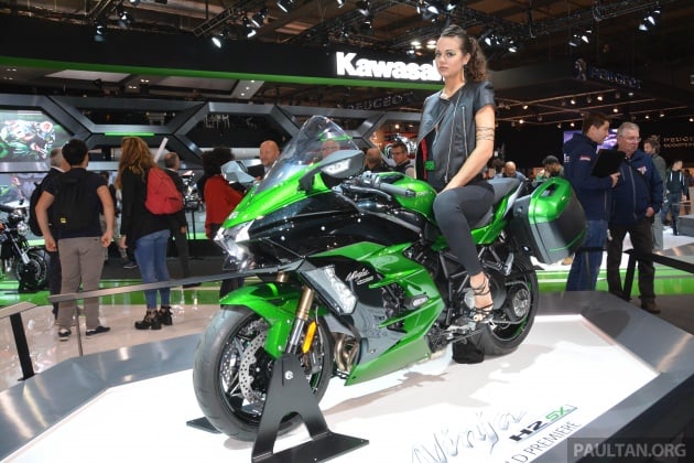 2017 EICMA: Kawasaki H2 SX – 200 PS supercharged sports-touring from the green machine