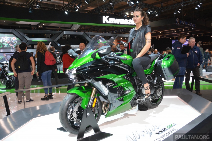 2017 EICMA: Kawasaki H2 SX – 200 PS supercharged sports-touring from the green machine 738670