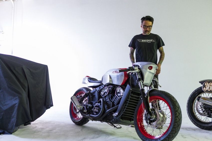 Indian Motorcycles shows Scout Bobber custom bikes 731752