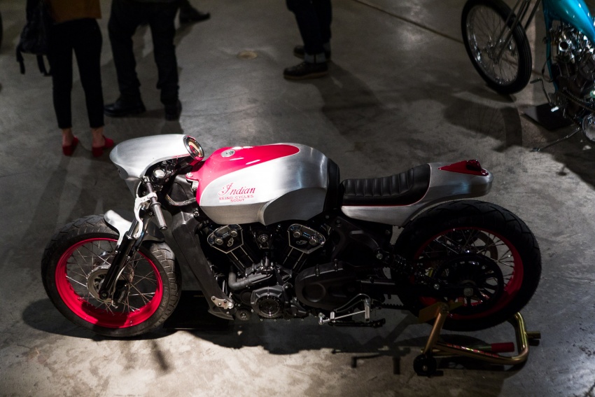 Indian Motorcycles shows Scout Bobber custom bikes 731757