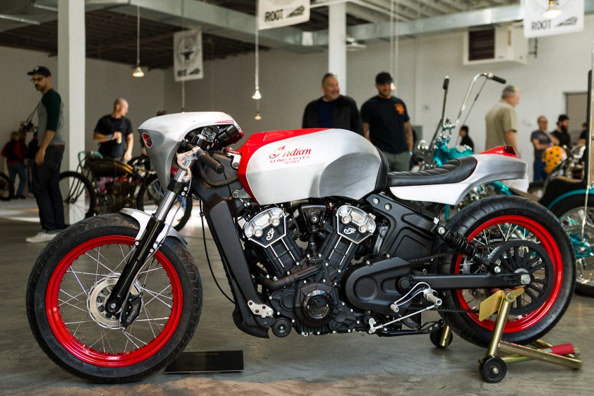 Indian Motorcycles shows Scout Bobber custom bikes 731760