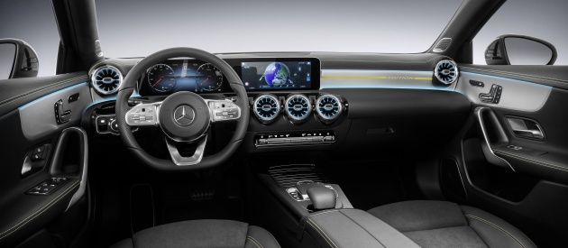 Mercedes-Benz A-Class 2018 – rekaan dalam didedah