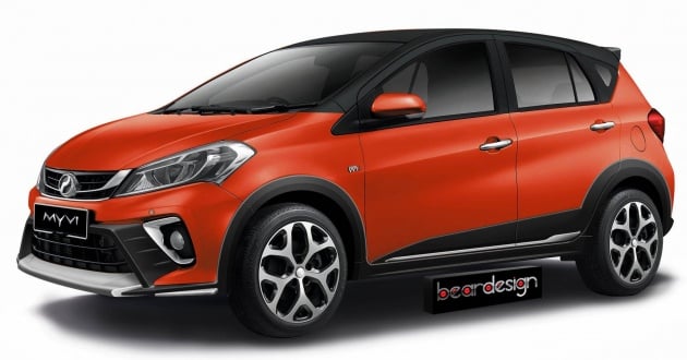 RENDERED: 2018 Perodua Myvi becomes a crossover