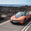 BMW i8 Roadster unveiled – only 60 kg heavier; i8 Coupe also gets new battery, 50% better EV range