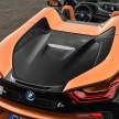 BMW i8 Roadster unveiled – only 60 kg heavier; i8 Coupe also gets new battery, 50% better EV range