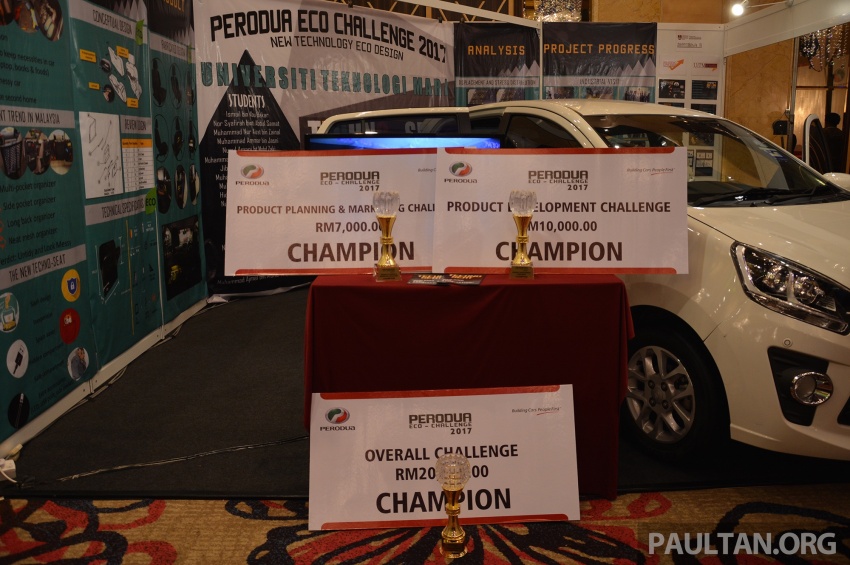 Perodua Eco Challenge 2017 – UiTM muncul juara, ‘Techno-Seat’ akan dipertimbangkan untuk diproduksi 745552