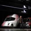 Tesla Semi – futuristic truck with Enhanced Autopilot; 0-97 km/h sprint in 20 seconds with 36-tonne load