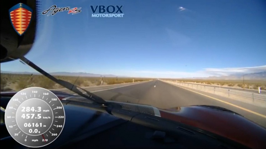 VIDEO: Visual ‘onboard’ Koenigsegg Agera RS catat rekod kereta produksi terpantas di dunia – 447 km/j! 732659