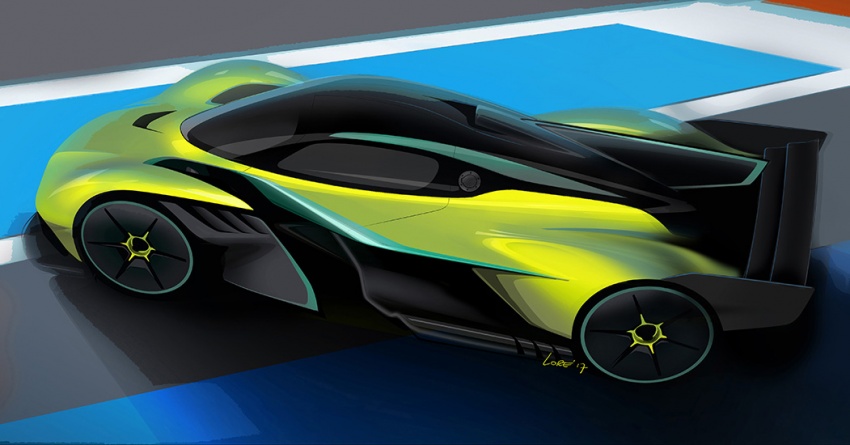 Aston Martin Valkyrie AMR Pro teased in sketches 740593