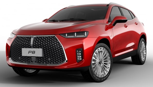 Wey P8 plug-in hybrid SUV unveiled in Guangzhou