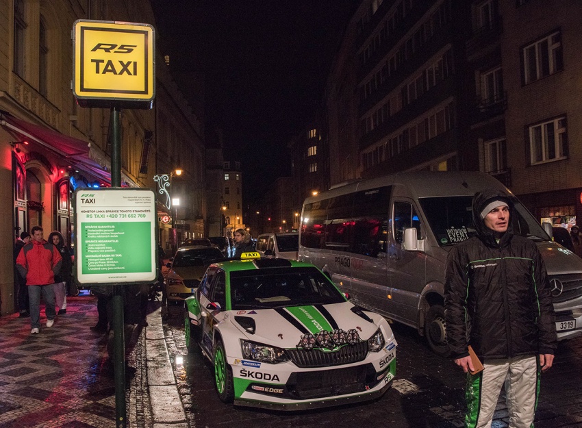 Skoda celebrates WRC2 win with city centre taxi rides 753959