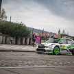 Skoda celebrates WRC2 win with city centre taxi rides