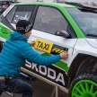 Skoda celebrates WRC2 win with city centre taxi rides