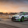 Skoda celebrates WRC2 win with city centre taxi rides