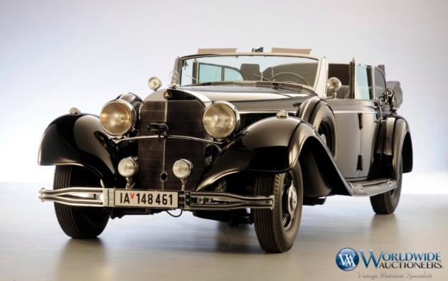 Mercedes-Benz 770K Grosser Tourenwagen tahun 1939 milik Hitler bakal dilelong di Amerika Syarikat