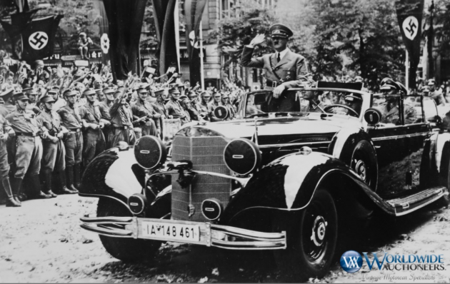 Mercedes-Benz 770K Grosser Tourenwagen tahun 1939 milik Hitler bakal dilelong di Amerika Syarikat