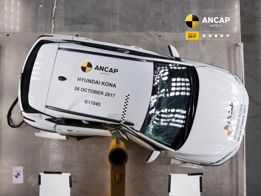 Hyundai Kona receives five-star ANCAP safety rating 750312