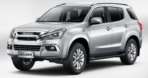 Isuzu MU-X facelift debuts in China with new interior