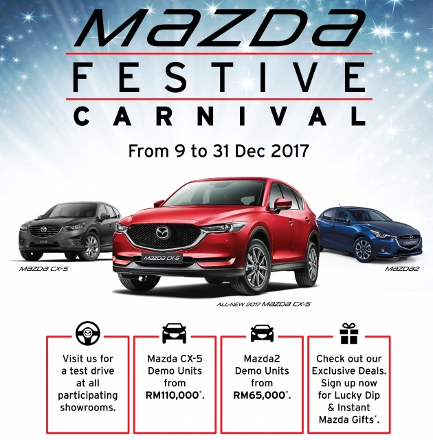 Mazda Festive Carnival – demo units from RM65,000