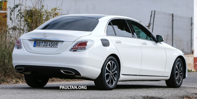 SPIED: Mercedes-Benz C-Class facelift loses camo