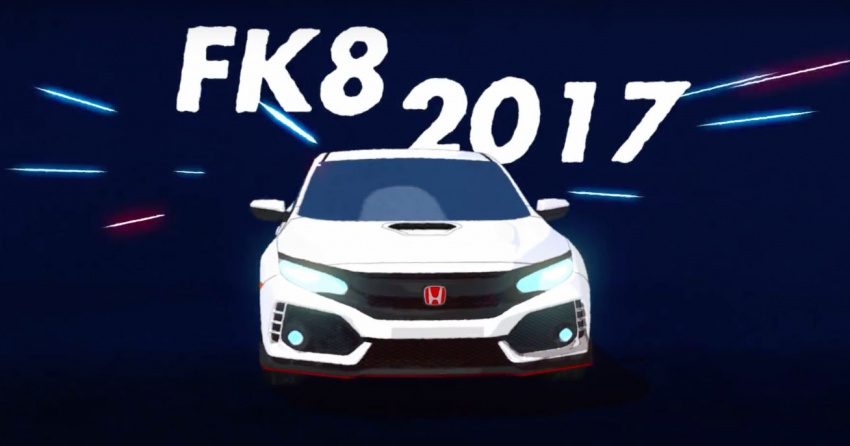 VIDEO: Honda Civic Type R FK8 2017 bersama ALPL Hideki Kakinuma tampil dalam bentuk anime Jepun 752327