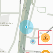 Reporting potholes in Selangor with the Waze app