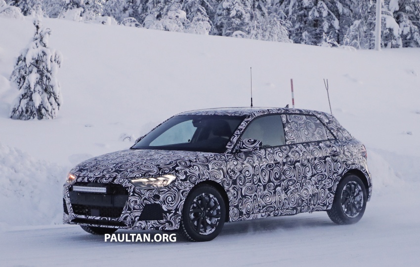 SPYSHOTS: Audi A1 seen testing out in the cold again 758591