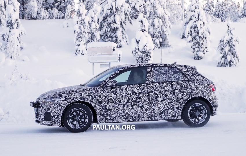 SPYSHOTS: Audi A1 seen testing out in the cold again 758592